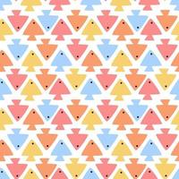 The ornament is made of abstract fish of different colors. A retro-style marine illustration with a delicate color scheme. Suitable for printing on textiles and paper. Gift wrapping, bed linen. vector