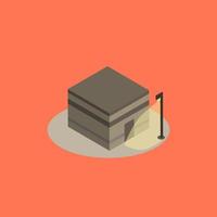 Building icon design with isometric style in 3d shape vector