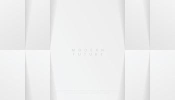 Abstract White Grey Minimal Shape Background with Shadow vector