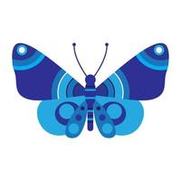 Blue butterfly clip art vector