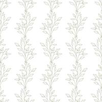 White and gold leaves vector repeat pattern