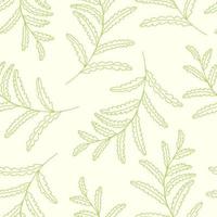 Vector fern repeat pattern design