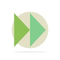 Control Fast Forward Media Video Abstract Circle Background Flat color Icon vector