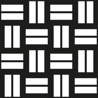 Rectangles black and white abstract geometric vector pattern