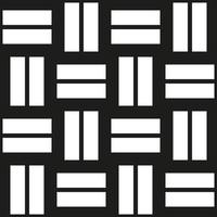 Rectangles black and white abstract geometric vector pattern