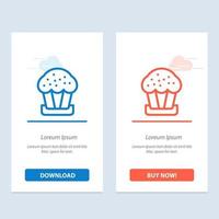 Cake Cup Food Easter  Blue and Red Download and Buy Now web Widget Card Template vector