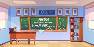 Classroom for mathematics learning vector