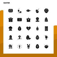25 Easter Icon set Solid Glyph Icon Vector Illustration Template For Web and Mobile Ideas for business company