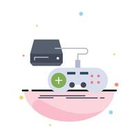 Console game gaming playstation play Flat Color Icon Vector