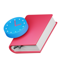 illustration de temps d'étude 3d png