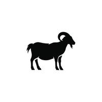 Goat simple flat icon vector