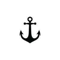 Anchor simple flat icon vector