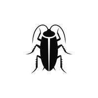 vector de icono plano simple de cucaracha