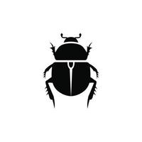 Bug simple flat icon vector