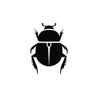 Bug simple flat icon vector