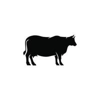 Cow simple flat icon vector