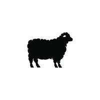 Sheep simple flat icon vector