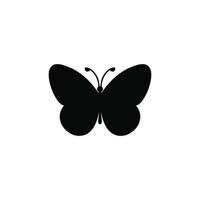 Butterfly simple flat icon vector