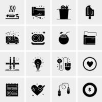 16 Universal Business Icons Vector Creative Icon Illustration to use in web and Mobile Related project