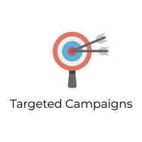 Trend Target Campaign vector