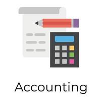 Trendy Accounting Concepts vector