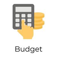 Trendy Budget Concepts vector