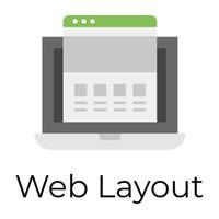 Trendy Web Layout vector