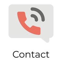 Trendy Contact Concepts vector