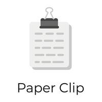 Trendy Paper Clipboard vector