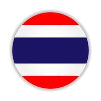 bandera redonda de tailandia. ilustración vectorial vector