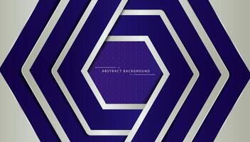 Abstract hexagonal shape modern blue light line background shape vector