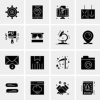 16 Universal Business Icons Vector Creative Icon Illustration to use in web and Mobile Related project