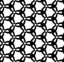 Black and white seamless abstract pattern. Background and backdrop. Grayscale ornamental design. Mosaic ornaments. Vector graphic illustration.