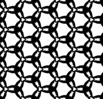 Black and white seamless abstract pattern. Background and backdrop. Grayscale ornamental design. Mosaic ornaments. Vector graphic illustration.