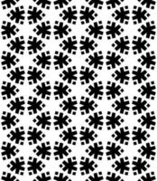 Black and white seamless abstract pattern. Background and backdrop. Grayscale ornamental design. vector