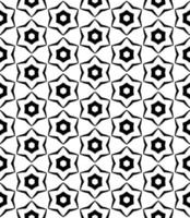 Black and white seamless abstract pattern. Background and backdrop. Grayscale ornamental design. vector