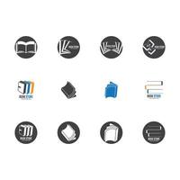 Book icon and symbol vector template