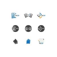 Book icon and symbol vector template