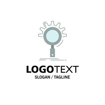 seo search optimization process setting Flat Color Icon Vector