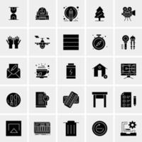 25 iconos de negocios universales vector ilustración de icono creativo para usar en proyectos relacionados con la web y dispositivos móviles