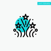 Fire Firework Love Wedding turquoise highlight circle point Vector icon