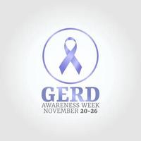 vector graphic of gerd awareness week good for gerd awareness week celebration. flat design. flyer design.flat illustration.
