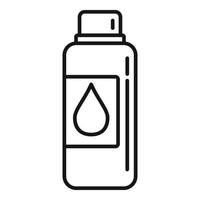 Bio fertilizer icon, outline style vector