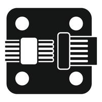 Phone piece gyroscope icon simple vector. Phone accelerometer vector