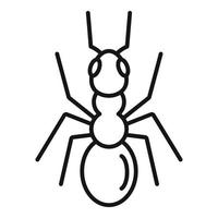 Cute ant icon, outline style vector