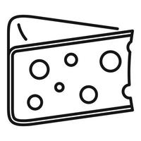 Cheese kind icon, outline style vector