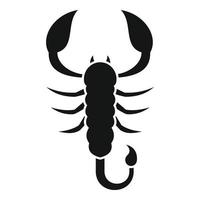 Scorpion icon, simple style vector