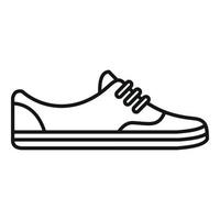 icono de zapatillas ligeras, estilo de esquema vector