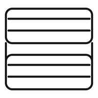 Dryer net icon, outline style vector
