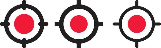sniper rifle target. Focus target vector icon. Target goal icon. target focus arrow